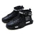 Black high-top fashion sports shoes for men