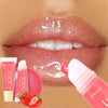 Plumping glitter lip gloss, strawberry moisturizing gel - PMMNAPOLES