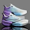 Purple and blue carbon plate marathon running shoes for men and women