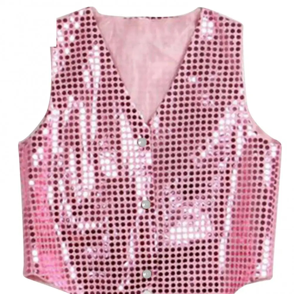 Boys Girls Sequin Vest Waistcoat - PMMNAPOLES