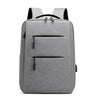 Light gray men's backpack with USB port