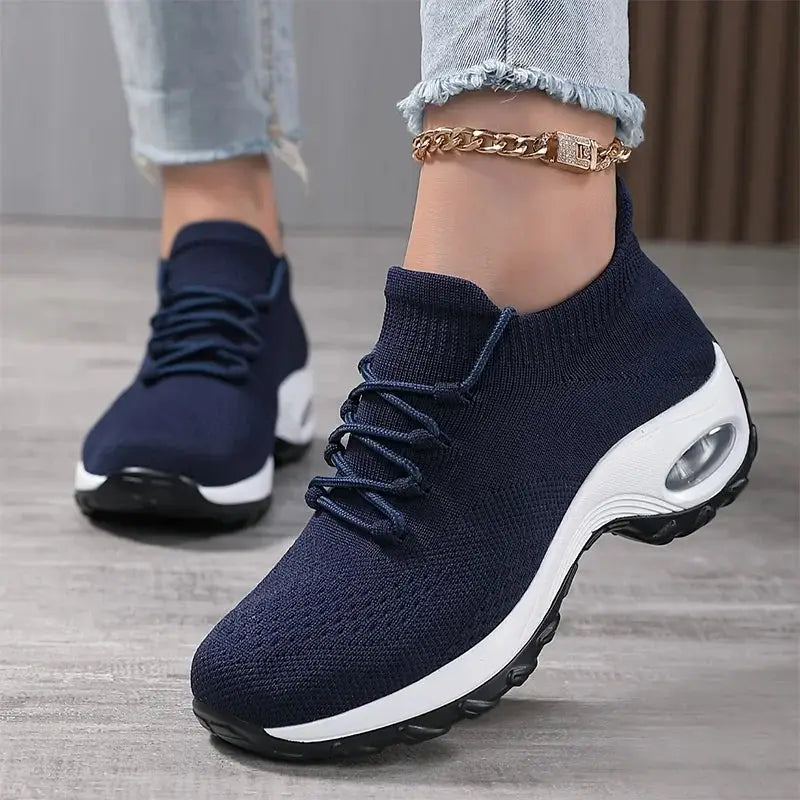 Summer Women’s Air Cushion Sneakers | Breathable Running Shoes with Height Boost for Outdoor Comfort