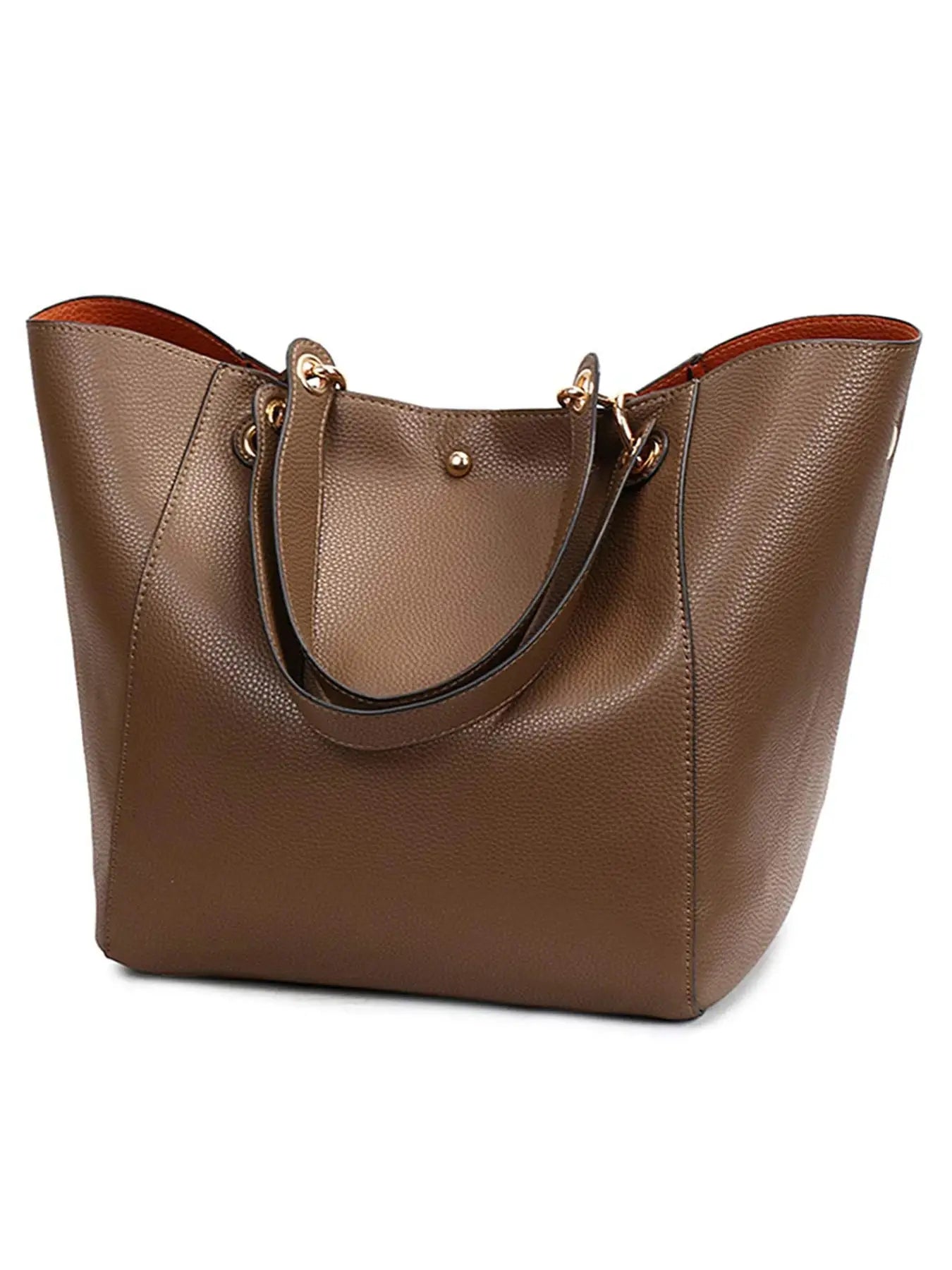Women’s Large PU Leather Tote Bag – Waterproof Top-Handle Shoulder Handbag for Work, Shopping & Daily Use