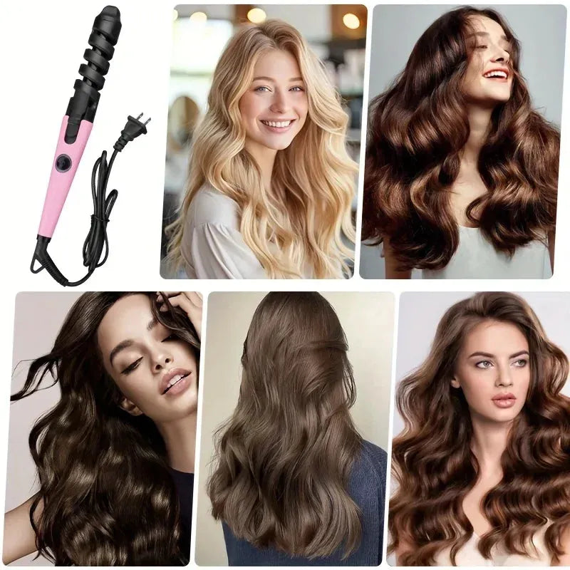 2 in 1 Hair Straightener with Ceramic Automatic Curling