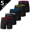 Pack of 5 men's fashion contrast long underwear