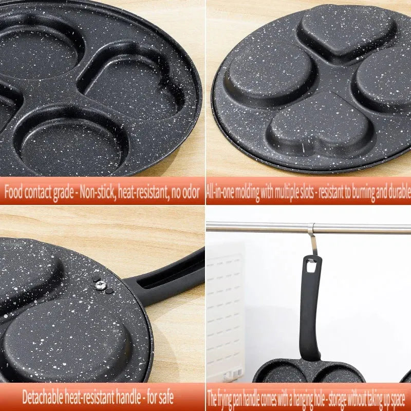 Non Stick Frying Pan with Heat Resistant Handle Design