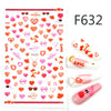 Valentine's Day heart nail stickers