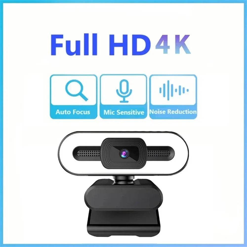 Full HD 1080P 2K 4K Portable Webcam for PC Laptop