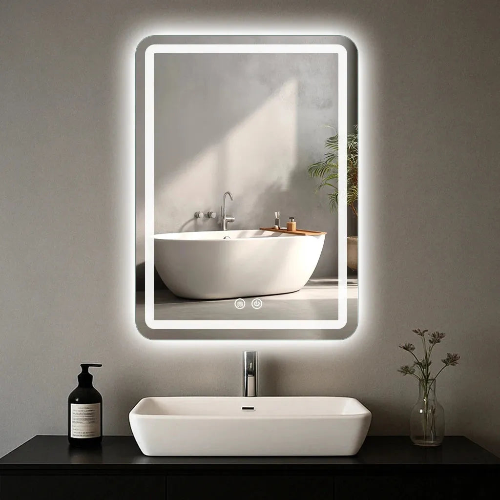LED Vanity Mirror with Lights Fogless 20x28in Wall Mounted