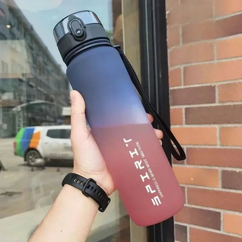 500ml/650ml/1000ml Sports Water Bottle – Leak-Proof & Portable Plastic Cup for Gym, Fitness, Travel & Outdoor Activities