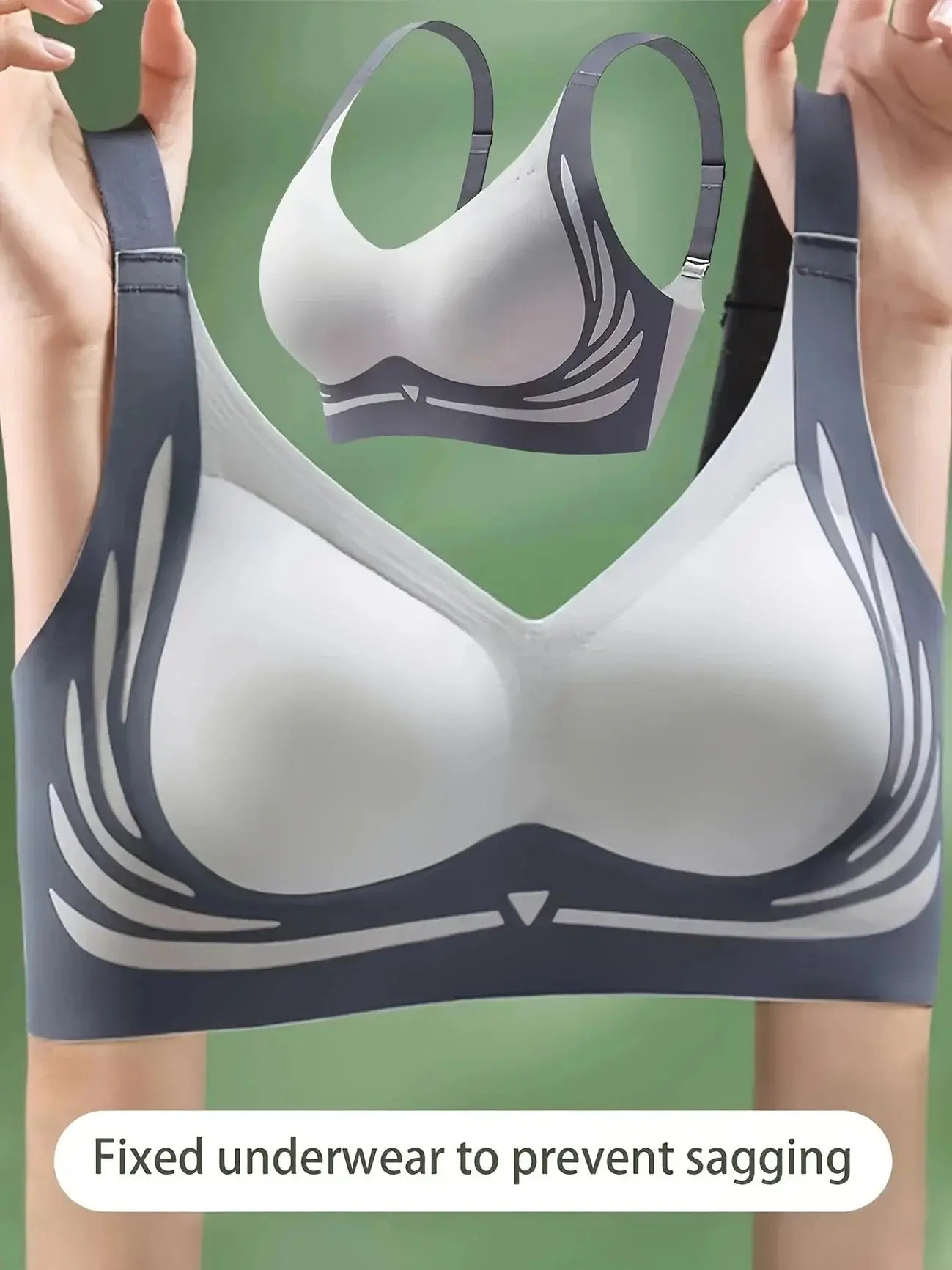4-Pack Seamless Push-Up Sports Bras Anti-Gravity Lift & Gather Support