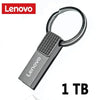 Lenovo 1TB black USB flash drive with keyring