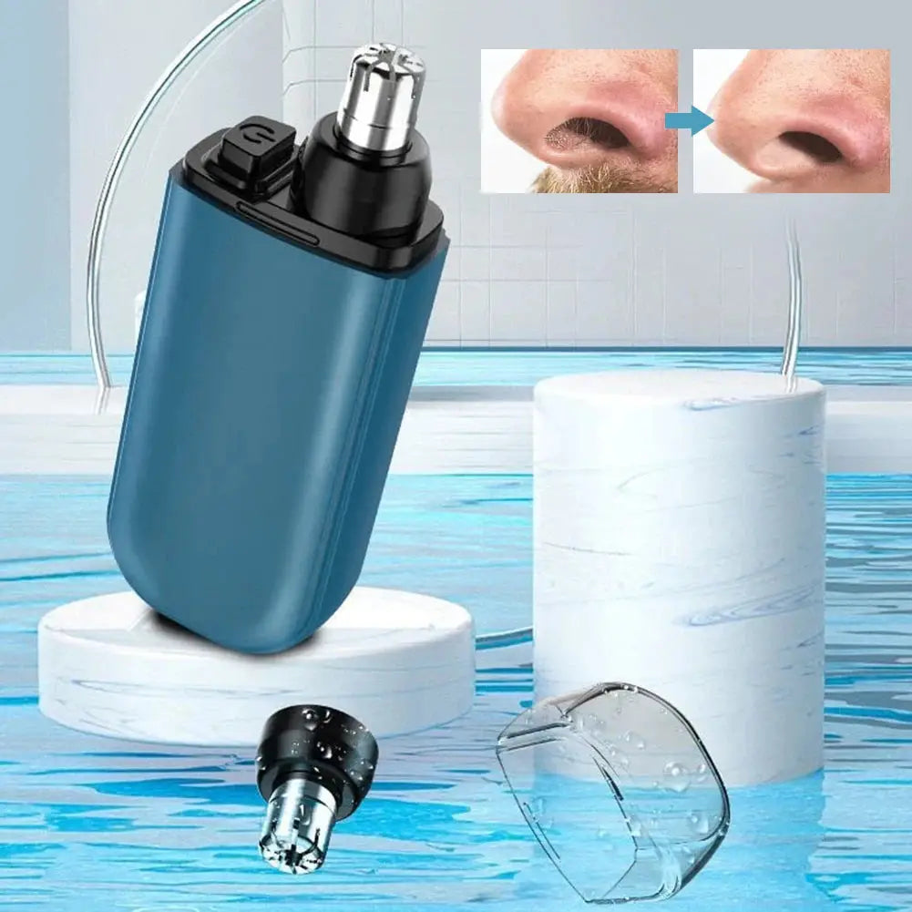 Electric nose hair trimmer, 7000 RPM motor, dual-edge blades, USB rechargeable, painless grooming (1–5 pcs)