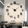 3D Roman Numerals Acrylic Mirror Wall Clock