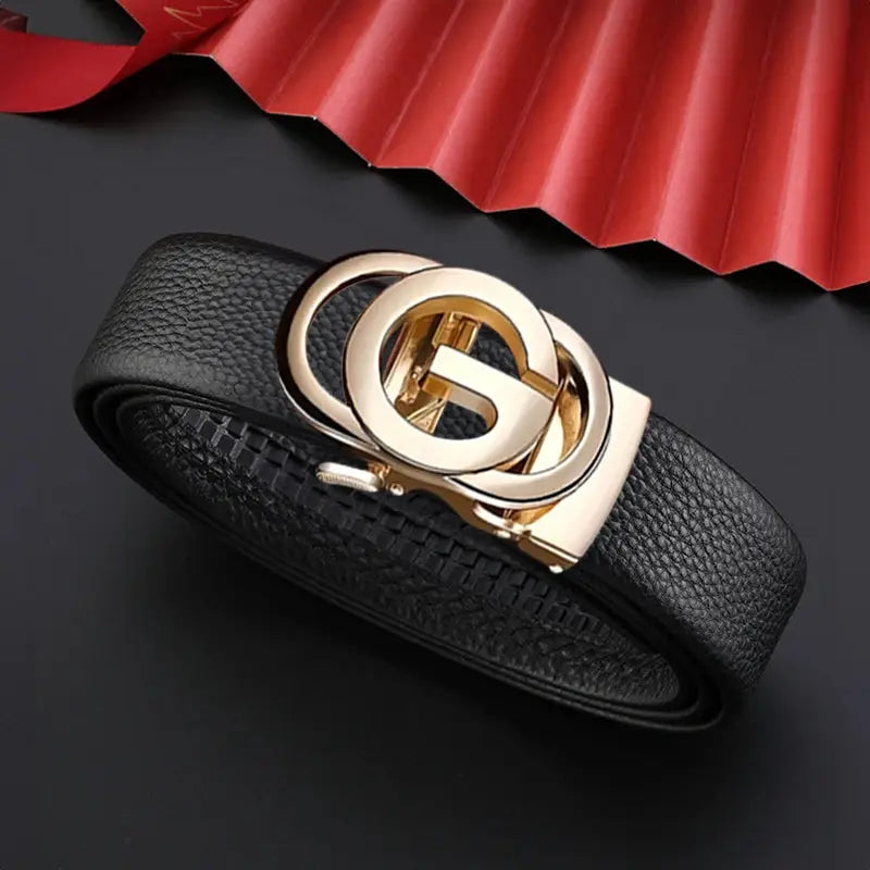 Men's Genuine Leather Belt for Jeans, High-Quality Cowskin Strap with Classic Buckle – Casual & Formal Wear