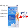 Oral B Vitality orange toothbrush with extra heads