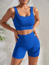 Seamless ribbed yoga sets