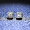 Luxury Platinum Pt950 Moissanite Diamond Stud Earrings