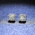 Luxury Platinum Pt950 Moissanite Diamond Stud Earrings