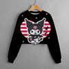 Sudadera con capucha de perro Kawaii Kuromi 