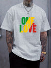 One Love Rasta Jamaican Reggae Style Men's T-Shirt