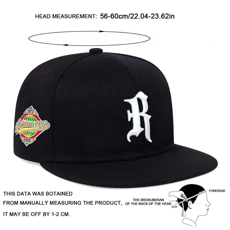 Planet Embroidery Adjustable Cap with Casual Hip Hop Style