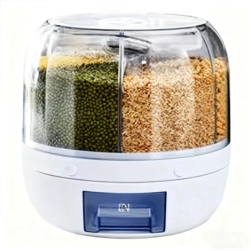 360° Rotating Rice Dispenser with Airtight Seal