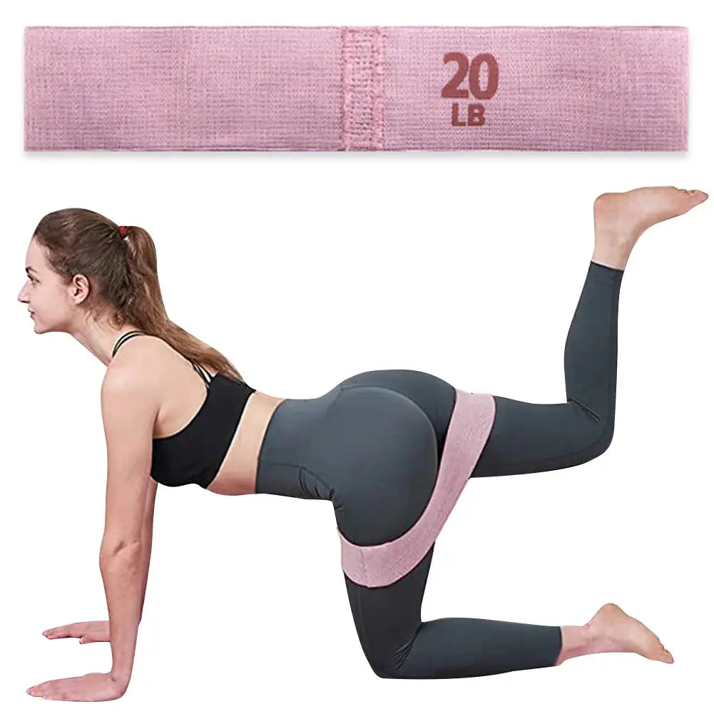 Hip Resistance Bands Set Anti-Slip Elastic Fitness Loops for Glutes, Thighs
