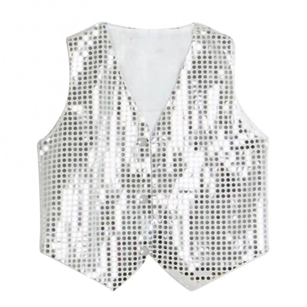 Boys Girls Sequin Vest Waistcoat - PMMNAPOLES