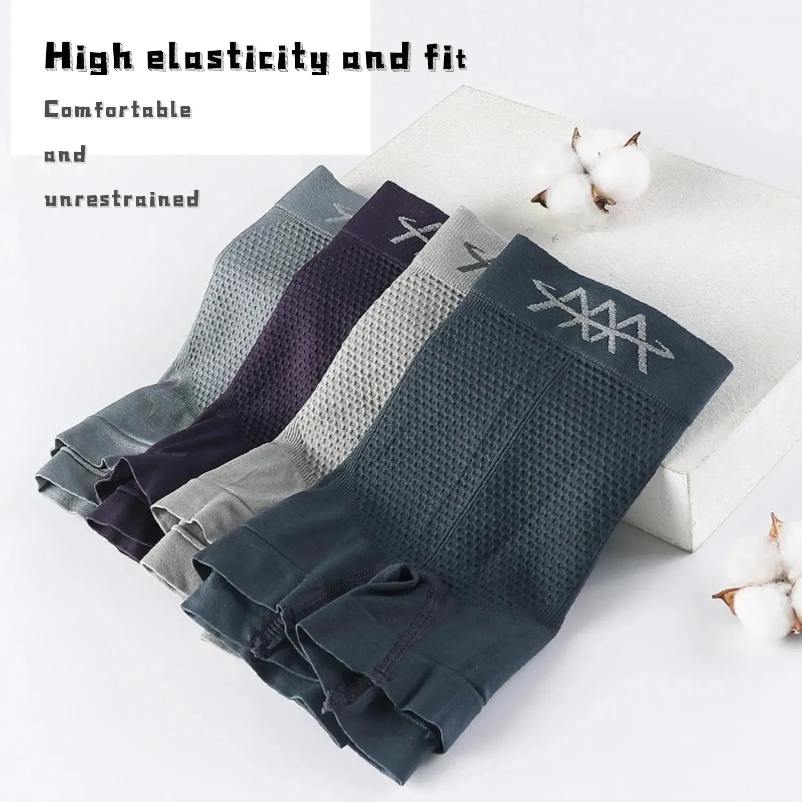 Mens Underwear Seamless Stretch With Breathable Panel