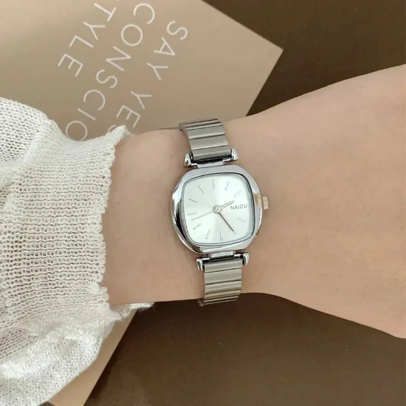 Women Luxury Quartz Watches with Stainless Steel Strap