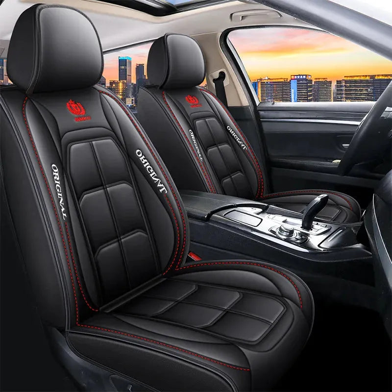 Full Leather Car Seat Cover All Season Universal Cushion