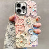 Floral phone case for iPhone 11-16 Pro Max Plus