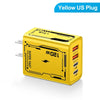 Yellow 120W wall charger with US plug