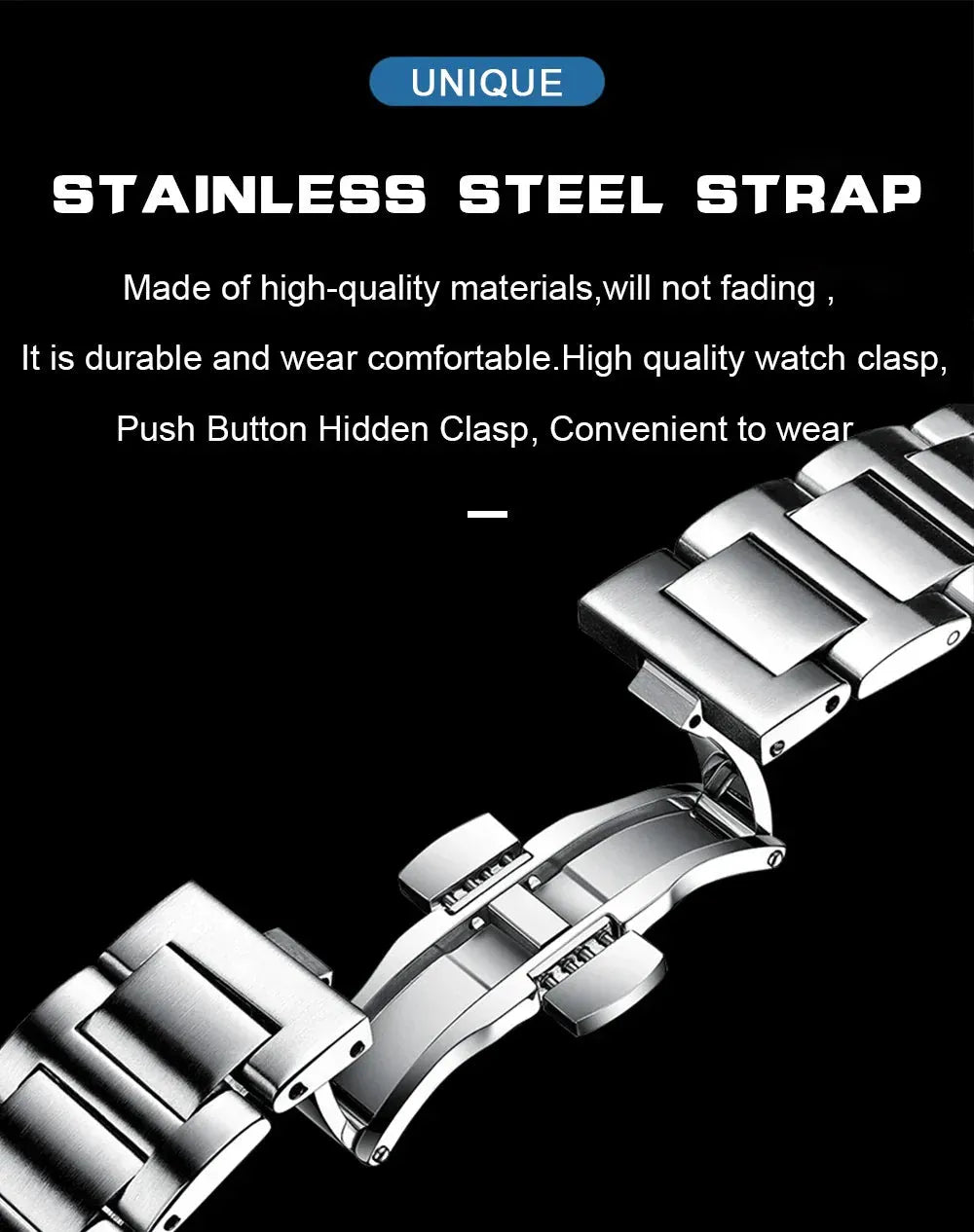 Luxury Quartz Watch for Men with Luminous Dial and Date