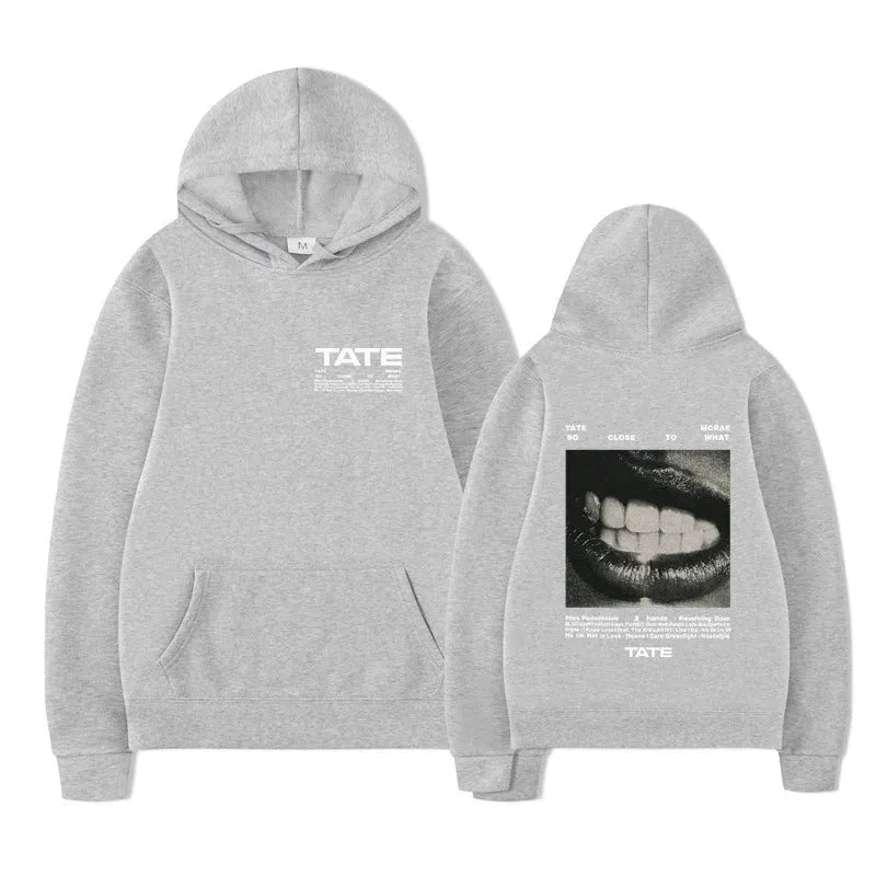 Unisex Oversized Hoodies with Tate McRae Tour Print Pullover