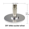 DIY dildo sucker silver 10cm