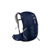 Navy blue Osprey backpack side view