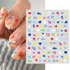 Abstract flower nail art design - PMMNAPOLES