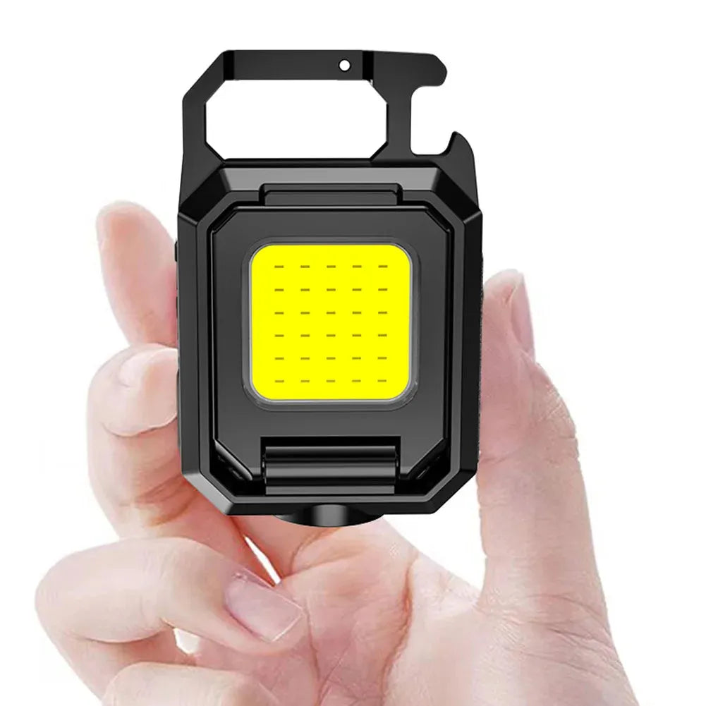 Compact Rechargeable Flashlight with 1000LM COB LED Design