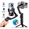 3-axis handheld gimbal stabilizer with smartphone and remote