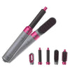 Gray and pink 5 in 1 hair styler set