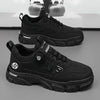 Black men's casual shoes with chunky sole