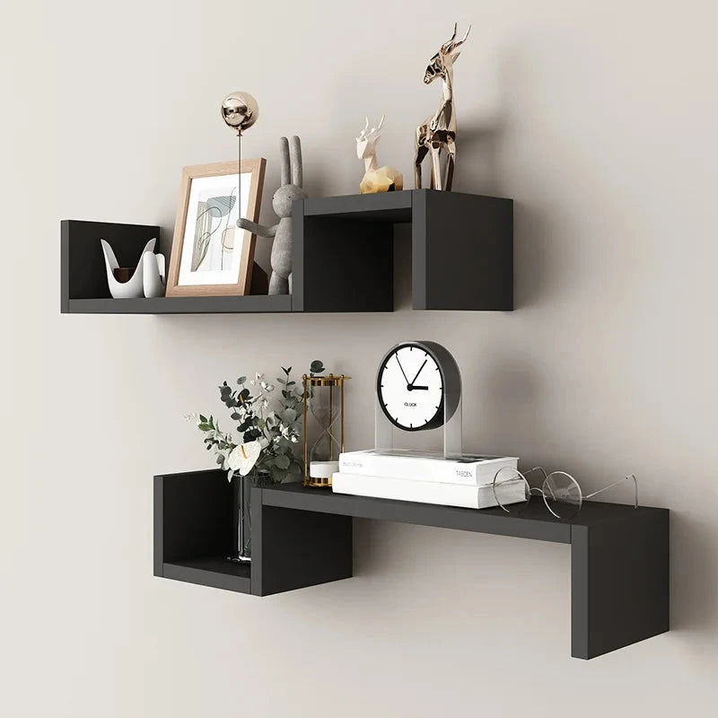 Floating Shelves Wall Mounted Set with Reinforced Wood