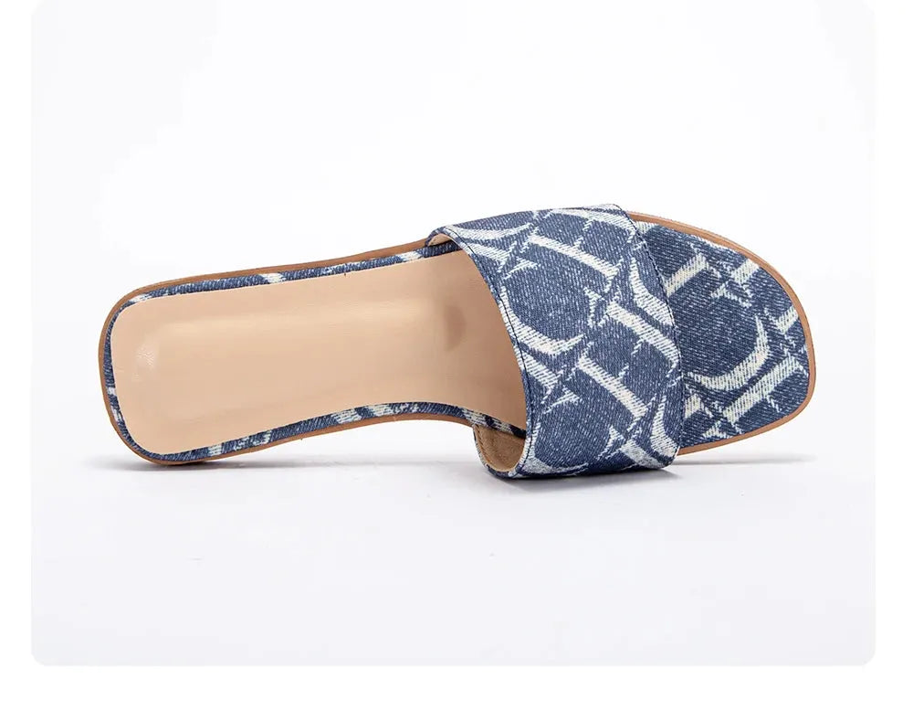 Women Slip On Canvas Slippers with Soft Sole Comfort Design