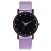 Purple watch with starry black dial