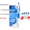 Oral B Vitality blue toothbrush with no timer