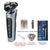 Electric shaver set with accessories and packaging