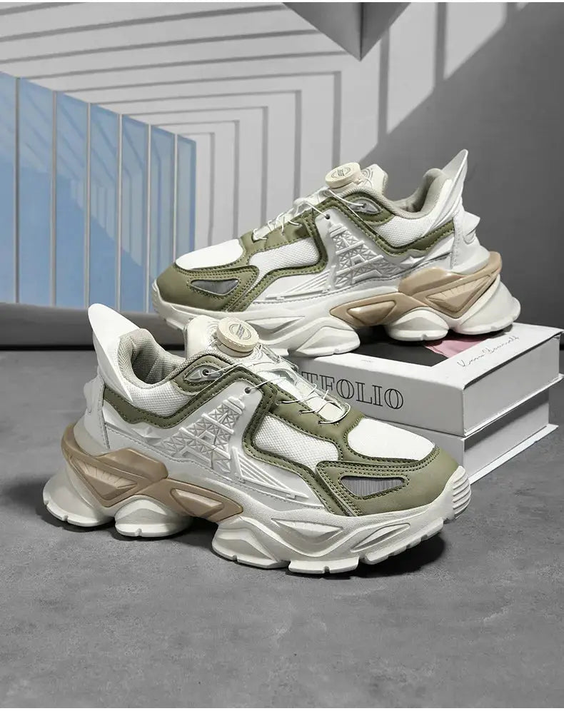 Men’s height increasing sneakers with thick sole, casual and comfortable walking shoes for daily wear