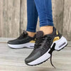 Black women's casual platform sneakers